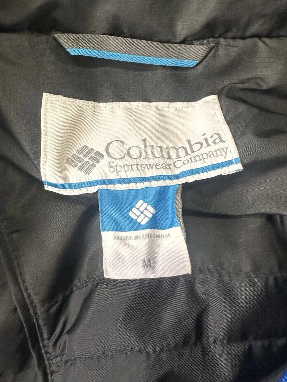 Columbia Men’s M Black Omni-Tech Insulated Winter Coat Detachable Hood Skiing